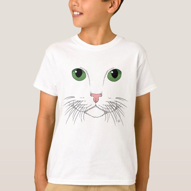 Green Eyed Cat    T-Shirt (Front)
