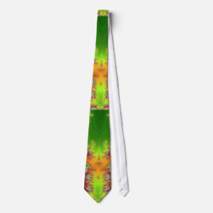 Green Eyed Fractal Tie