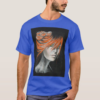 Green eyed girl Drawing T-Shirt