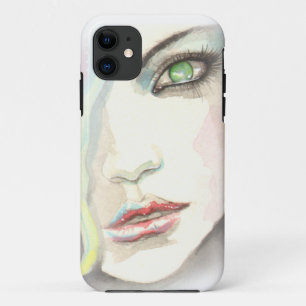 Green Eyed Girl Modern Fine Art iPhone 5 Case