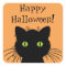 Green Eyed Halloween Black Cat Design