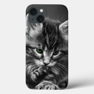 Green Eyed Kitten iPhone 13 Case