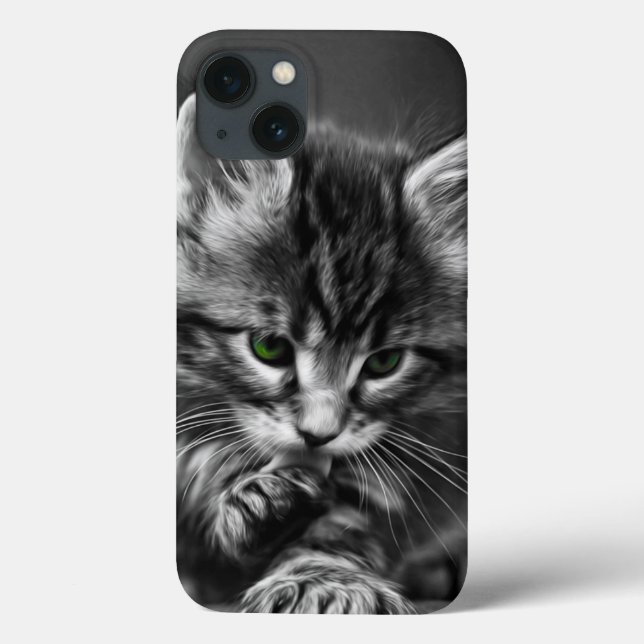 Green Eyed Kitten Case-Mate iPhone Case (Back)