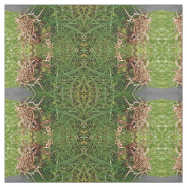 green eyes grass pattern,  fabric (Swatch)