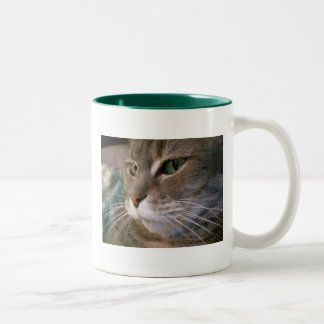 Green Eyes Two-Tone Coffee Mug