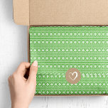 Green Fair Isle Christmas Sweater Pattern Tissue Paper<br><div class="desc">Custom designed tissue paper features a modern fair isle Christmas sweater pattern. Click Customize It to add your own text and images to create a unique one of a kind design for gift wrap or craft projects.</div>