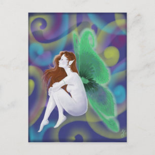Green Fairy Postcard