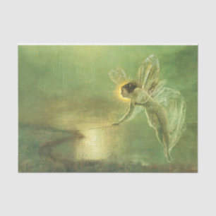Green Fairy Princess Art Deco Tissue Paper