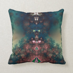 Green Fairy Tale Throw Pillow