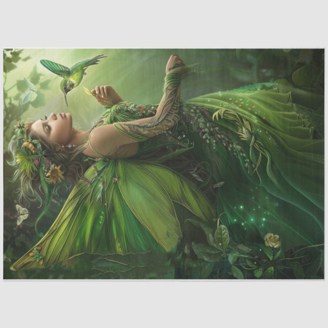Green Fairy Tissue Paper (Front)