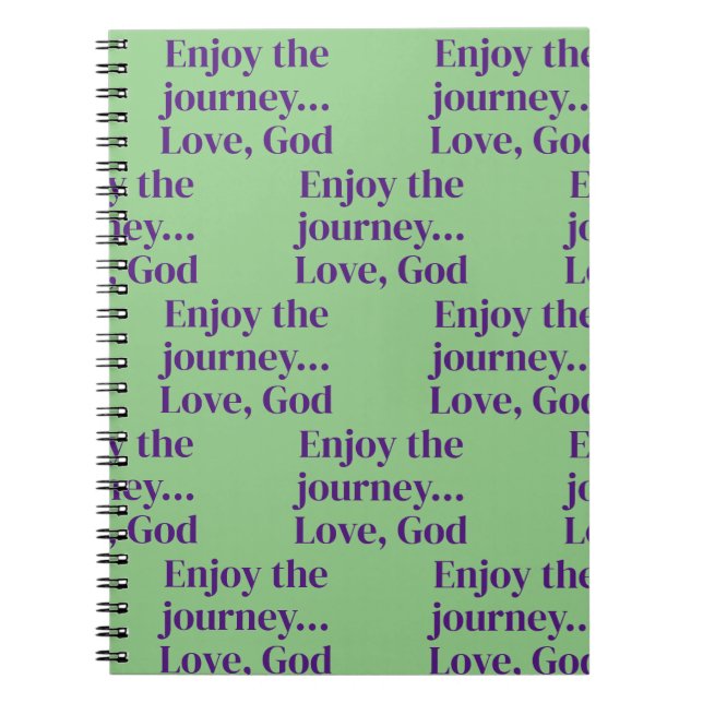 Green faith Spiral Photo Notebook (Front)