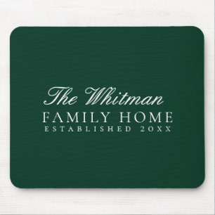 Green Family Home Mouse Pad