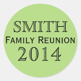Green Family Reunion Keepsake Sticker