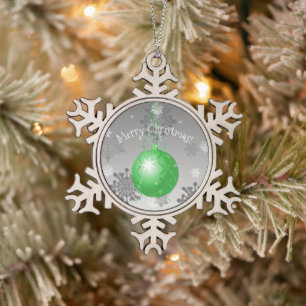 Green Fancy Christmas Ornament