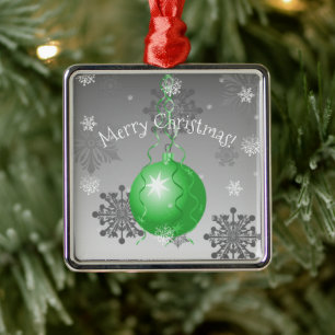 Green Fancy Christmas Ornament Ceramic Ornament