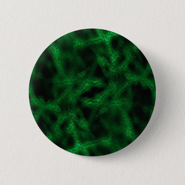 Green fantasy pattern 2 inch round button (Front)