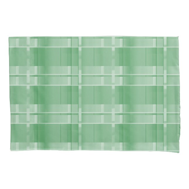 Green Farm House Plaid Standard Pillow Case (Front)