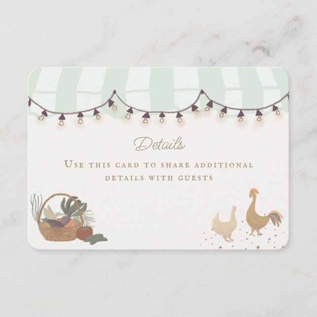 Green Farmers Market Farm Fresh Details Insert (Front)