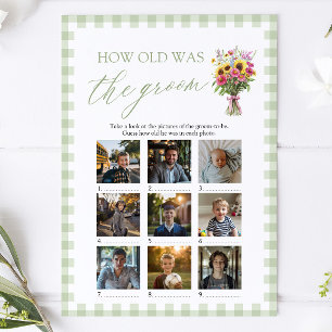 Green Farmers Market How Old Was The Groom Game Invitation