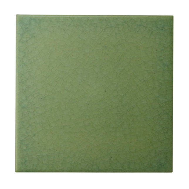 Green Faux Crackle Repro Pilkington Mix & Match Tile (Front)