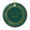 Green & Faux Gold Medallion Holiday Photo