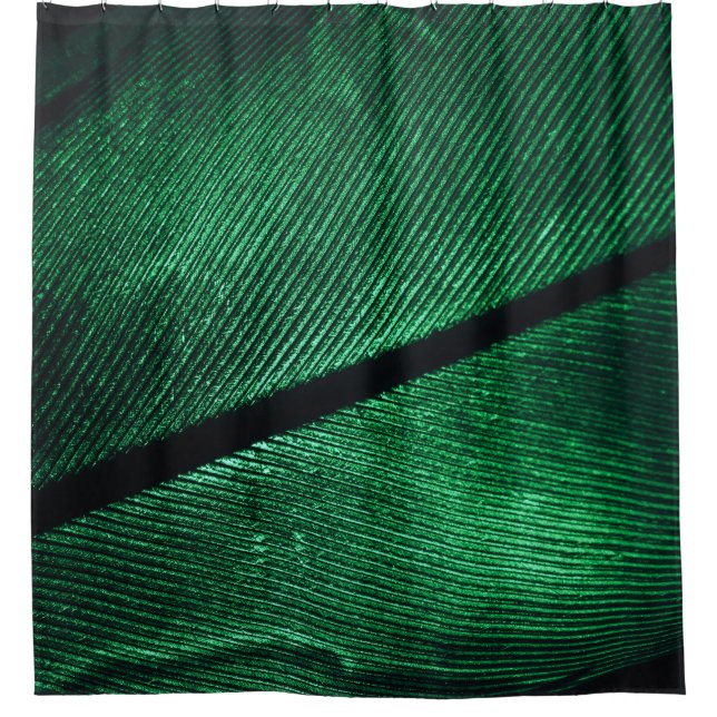 Green Feather, Beautiful Pattern Texture. (Front)