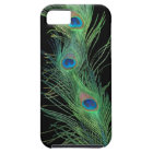 Green Feathers with Black