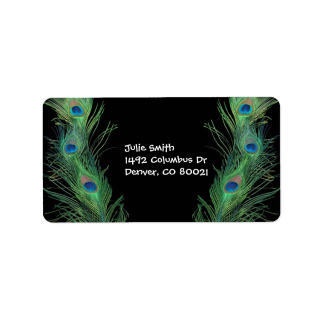 Green Feathers with Black Label (Front)