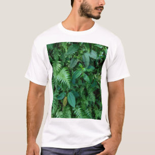 Green Fern Grass Foliage Texture T-Shirt