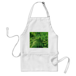 Green fern standard apron