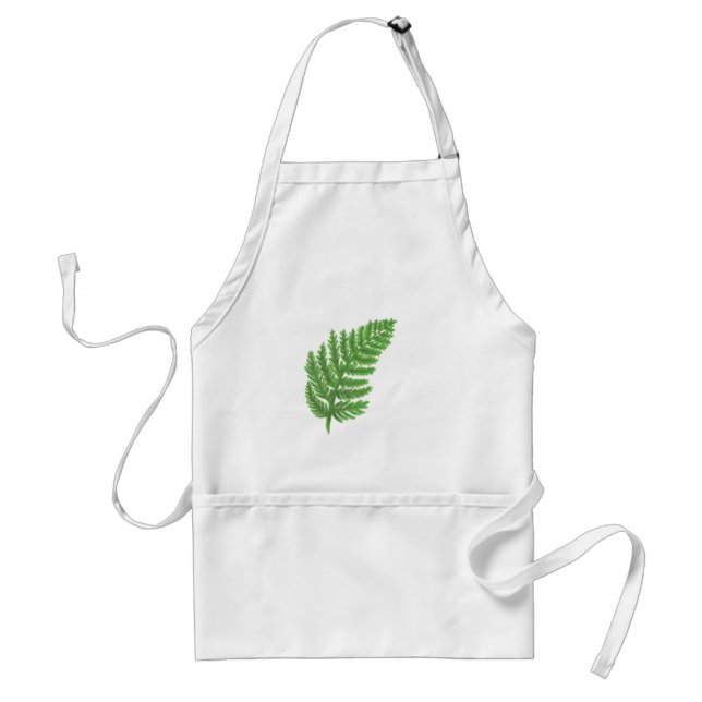Green Fern Standard Apron (Front)