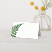 Green fern wedding. Watercolor forest botanical