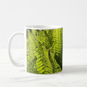 “Green ferns and curling fronds”  Coffee Mug