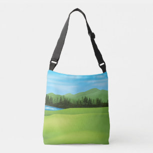  Green field Crossbody Bag