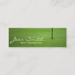 Green Field Golf instructor Mini Business Card