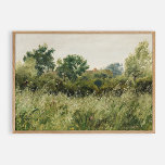 Green Field Large Vintage Oil  Poster<br><div class="desc">Green field,  large vintage oil poster.</div>