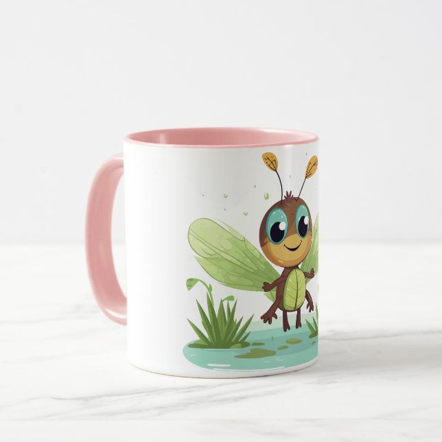 Green Firefly Mug (Front Left)