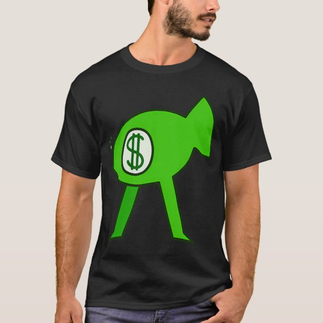 Green Fish w/ Legs T-Shirt (Front)