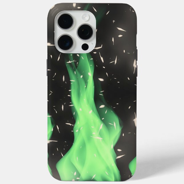 Green flame Case-Mate iPhone case (Back)