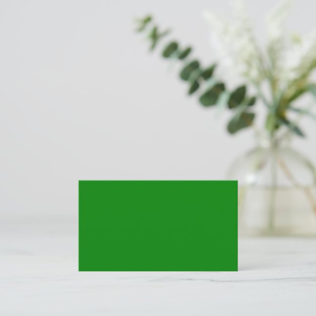 Green Flat Place Card (Standing Front)