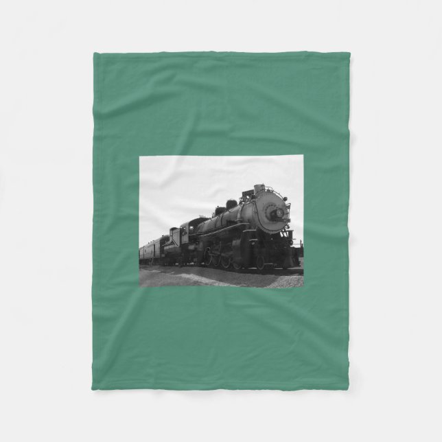 Green Fleece Blanket Steam Engine (Front)
