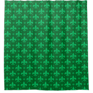 Green Fleur-de-lis Pattern Design