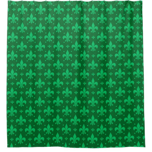 Green Fleur-de-lis Pattern Design  (Front)
