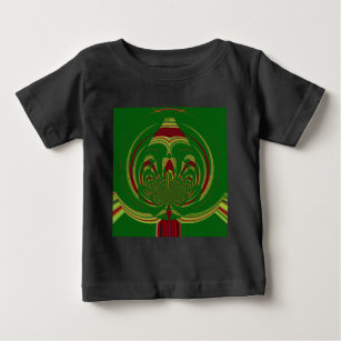 Green Floral Baby T-Shirt