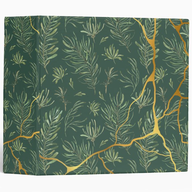 Green Floral  Binder (Front/Spine)