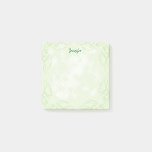 Green Floral Border Post-it Notes