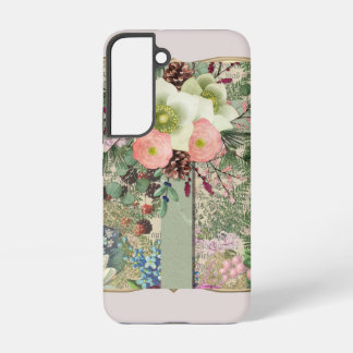 Green Floral Cross Samsung Galaxy Case