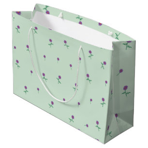 Green Floral Ditsy Large Gift Bag