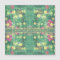 Green Floral "Happy Birthday!" Magnetic Card