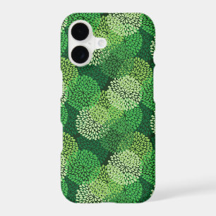 Green floral pattern